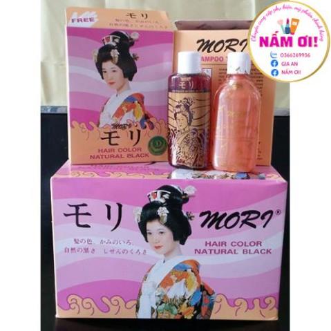 Nhuộm tóc đen Mori cô gái Nhật
