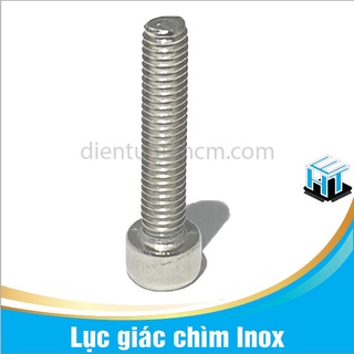 COMBO 5 con Ốc lục giác chìm M4 Inox (Bulong lục giác)chất inox 201 nhiều kích thước