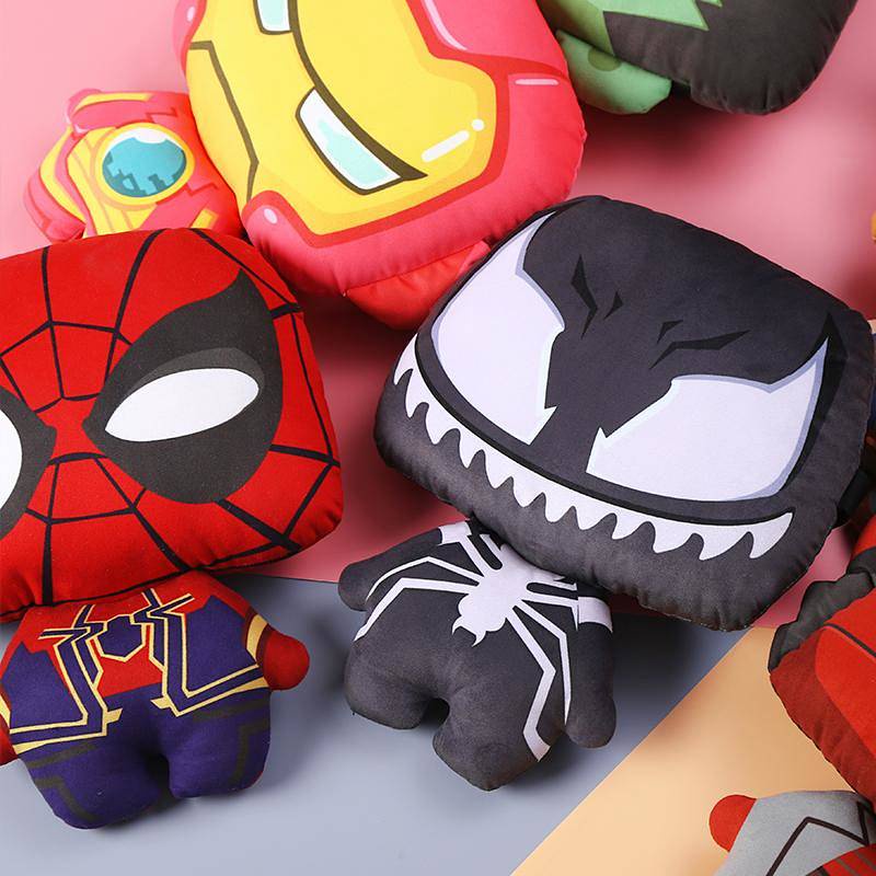 Gối tựa đầu họa tiết nhân vật hoạt hình sáng tạo ngộ nghĩnh dễ thương cho xe hơi