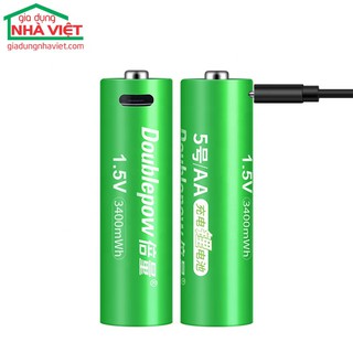 Pin tiểu sạc cổng MicroUSB Doublepow AA 1.5V 3400mWh