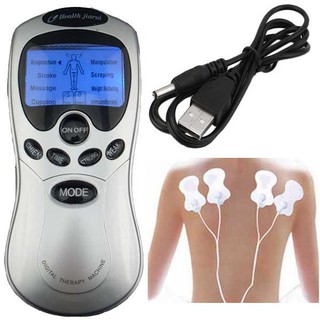 [levermar] MÁY MASSAGE TRỊ LIỆU XUNG ĐIỆN 4 MIẾNG DÁN tiện dụng