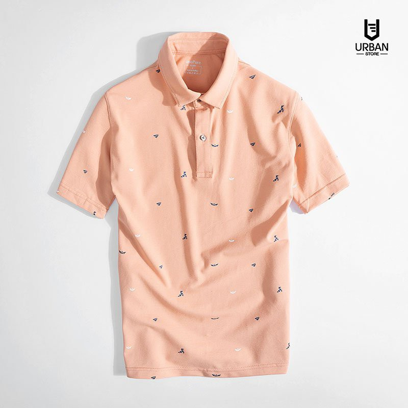 Áo Polo Nam cooPure, Áo Polo Nam Chất Liệu Cotton 95% Origami Printing NO.1825 | BigBuy360 - bigbuy360.vn