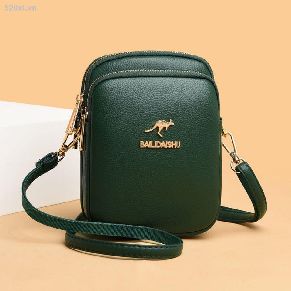 Túi Đeo Vai Da Bò Ba Lớp Kích Thước Nhỏ Thời Trang Mùa Hè Năm 2021 Cho Nữ