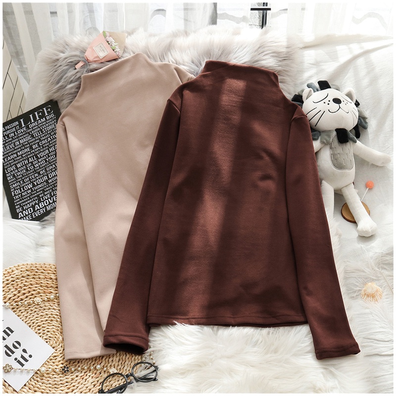 Áo Thun Nữ Dài Tay Màu Sắc Nhã Nhặn Thời Trang