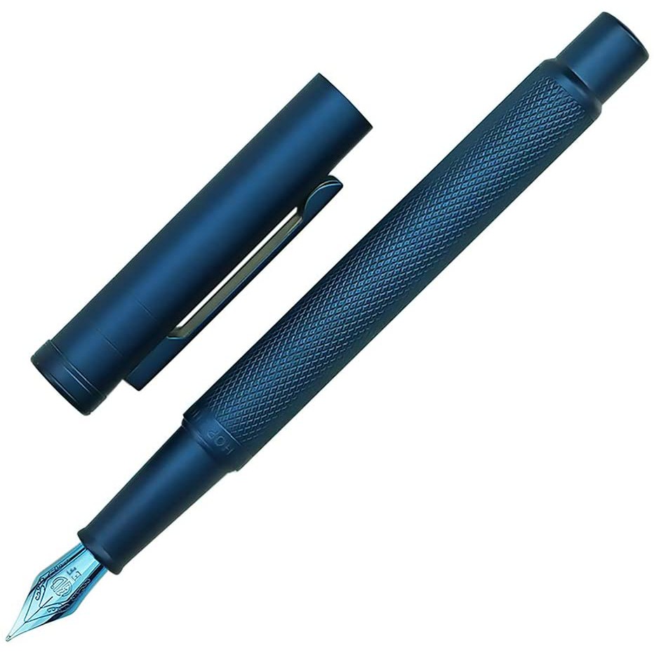 Hongdian Bút Máy Kim Loại Ngòi 0.5mm Màu Xanh Đậm Nhã Nhặn Chất Lượng Cao