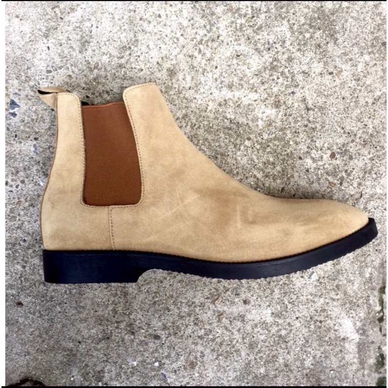 Giày Chelsea Boots Da Lộn Đế Hạt Công Sở | BigBuy360 - bigbuy360.vn