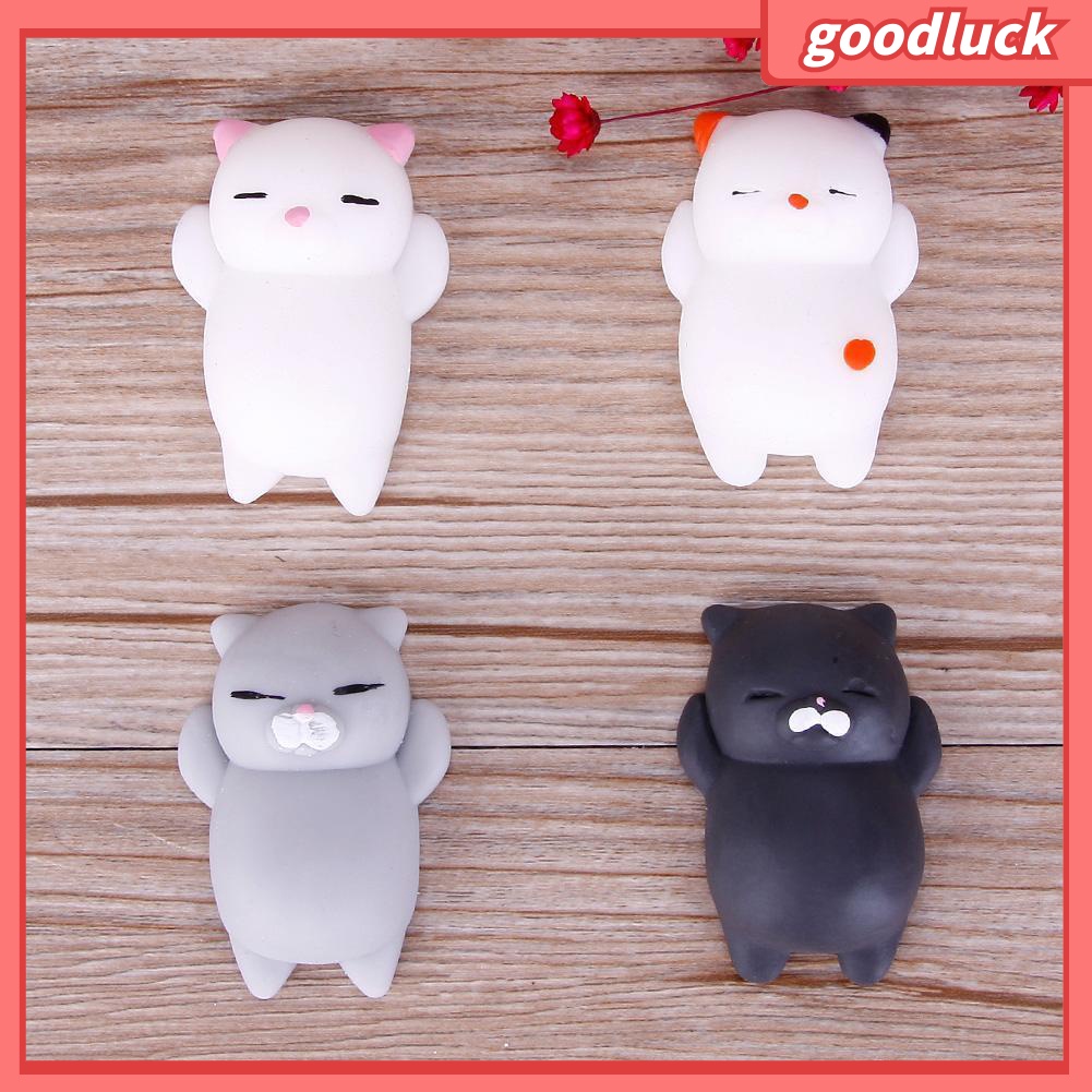 Đồ chơi mềm dẻo giảm stress hình chú mèo dễ thương