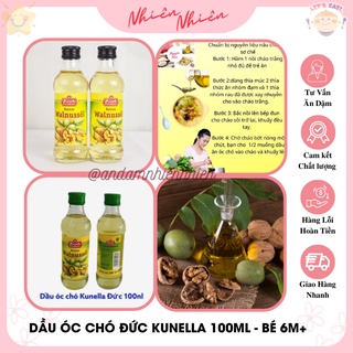 Dầu óc chó Kunella Đức 100ml cho bé ăn dặm từ 6 tháng - sau khi mở nắp dùng trong 2 tháng