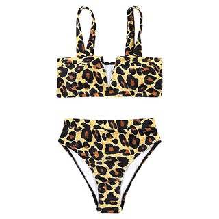 Bộ đồ bơi bikini da beo phong cách