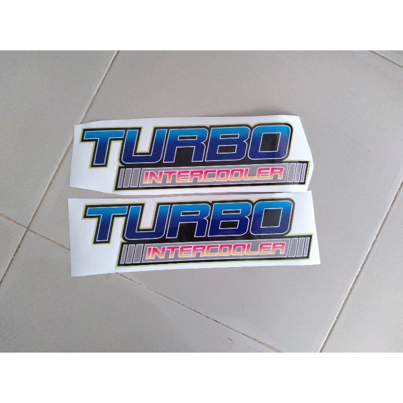 Tem dán xe turbo,chữ turbo,tem turbo