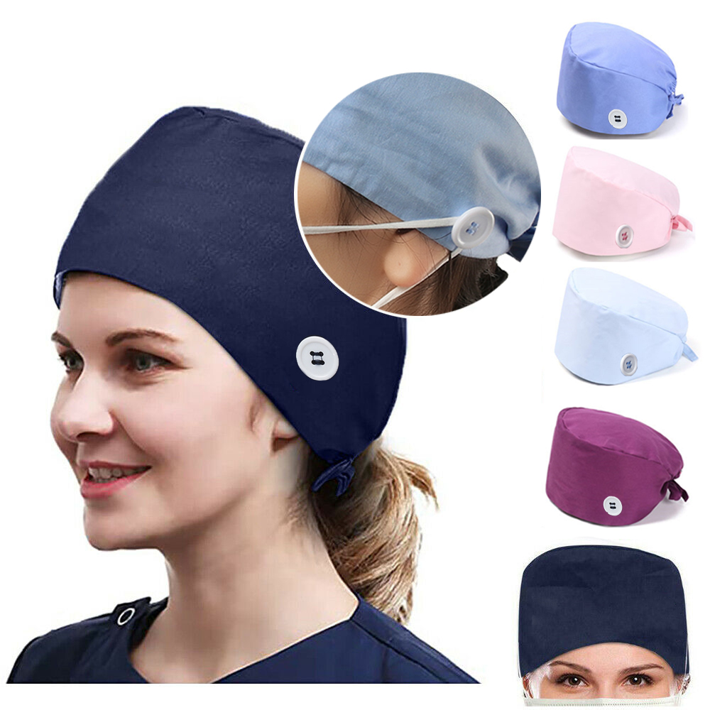 Mũ phẫu thuật bằng vải cotton đa năng có thể điều chỉnh nhiều màu tùy chọn