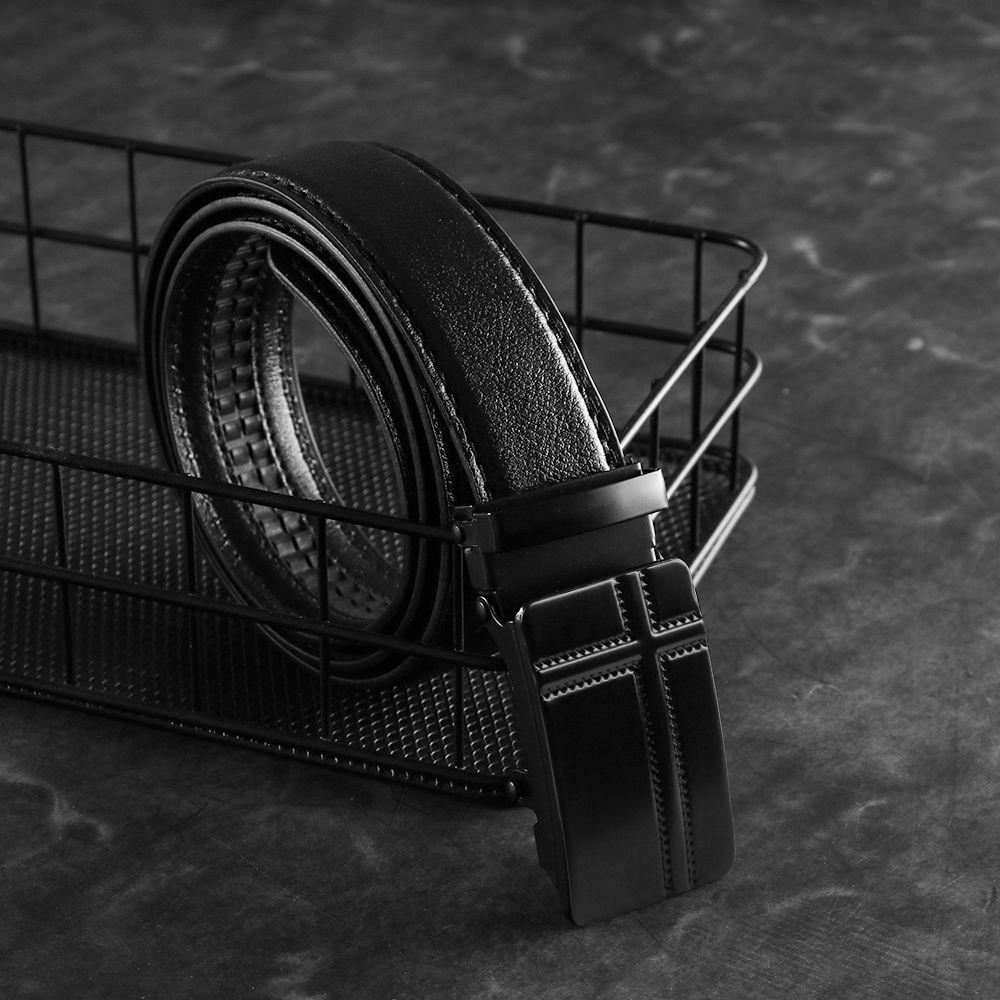 BORAG Thắt Lưng Da PU Khóa Tự Động Chất Lượng Cao