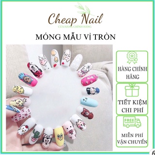 Móng mẫu vỉ tròn CHOKI NAIL MI tập vẽ, design các mẫu nail (lẻ vỉ)