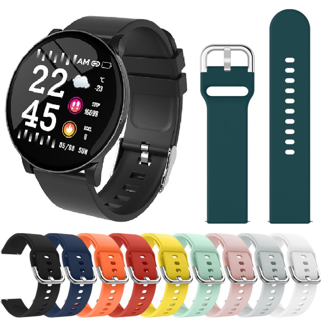 Dây đeo 20mm cho đòng hồ thông minh w8 Samsung Galaxy Watch 1/3, Active 1/2, Gear S2/S3, Gear Sport dây silicon