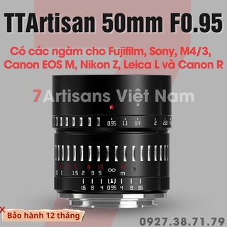 Mua Ống kính TTArtisan 50mm F0.95 chân dung xóa phông cho Fujifilm  Sony  Canon EOS M  Nikon Z  Leica L   Canon R và M4/3