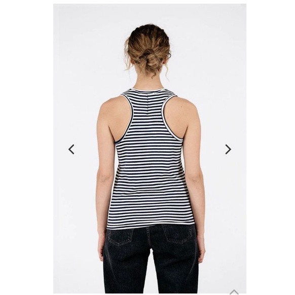 Set áo tank top Retro Girl vnxk áo ba lỗ kẻ sọc form ôm và áo tanktop voan xuyên thấu mặc ngoài bra xuất khẩu dư xịn