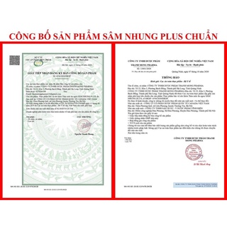 THẢO MỘC TĂNG CÂN SÂM NHUNG PLUS 100% CHÍNH HÃNG