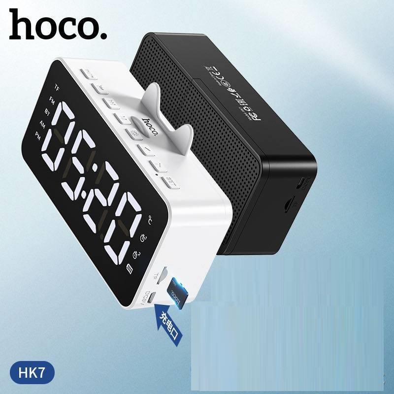 [SALE] Loa Bluetooth Hoco HK7 Kiêm Đồng Hồ Báo Thức - BH Chính Hãng - Hưng Long PC