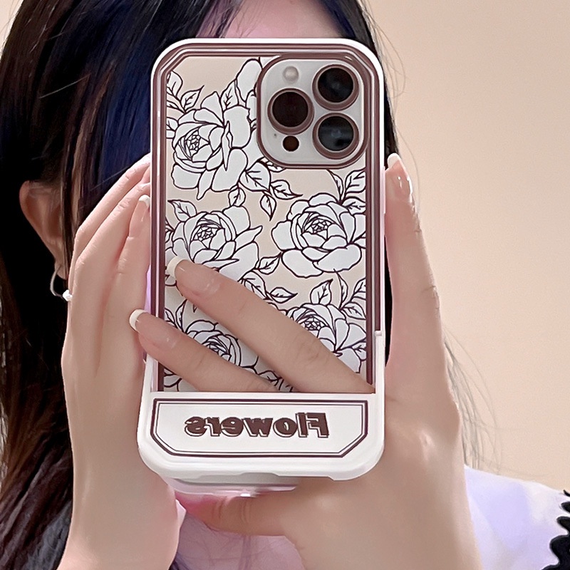 Ốp lưng iphone Ốp Điện Thoại Có Giá Đỡ Ẩn Cho iphone13Promax 11 / 12Pro 6 / 7 / 8plus Dinuo case