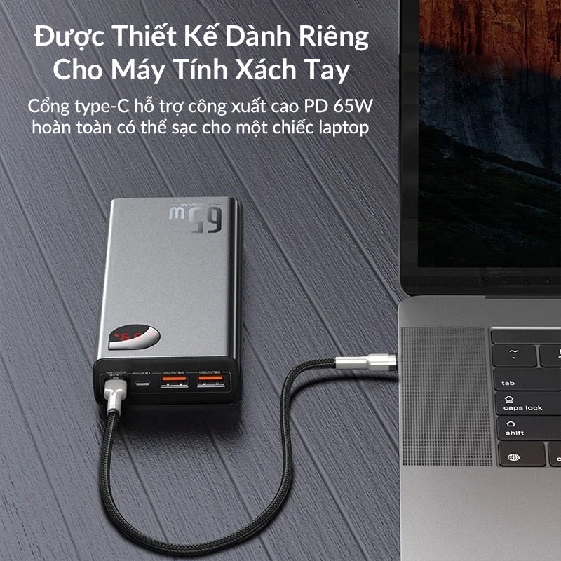 Sạc Dự Phòng BASEUS Adaman Dung Lượng 10000Mah Công Suất 22.5W 2 Cổng Usb 1 Cổng Type C NJOYSHOP