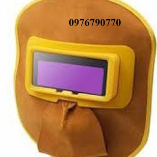 Mặt nạ hàn điện tử  bằng da bò thật.