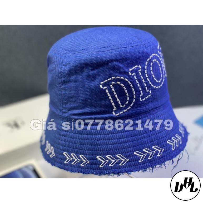 Mũ bo bucket thêu vành thêu chữ thời trang nam nữ