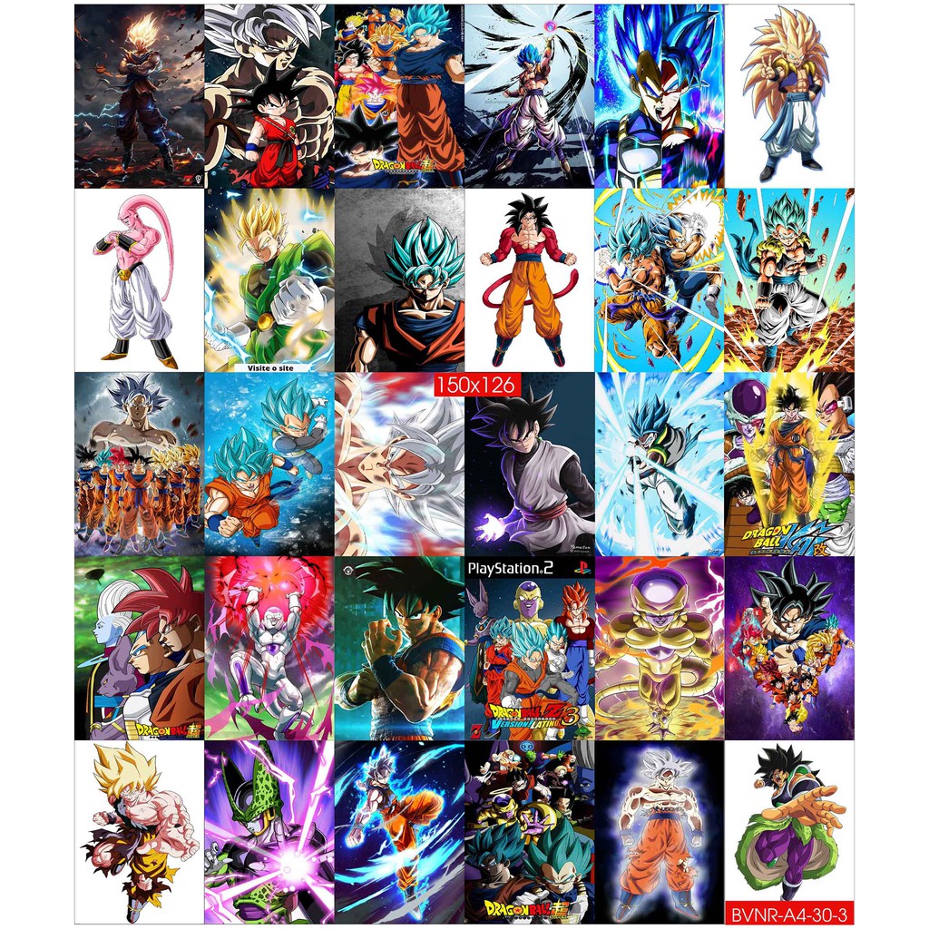 Combo Set 50 tờ Decal dán tường Bảy Viên Ngọc Rồng