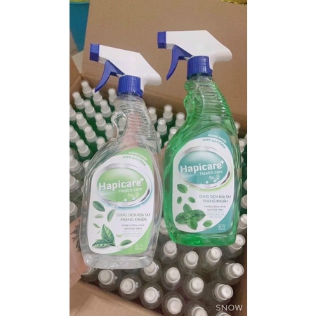 Chai xịt kháng khuẩn Hapicare 500ml