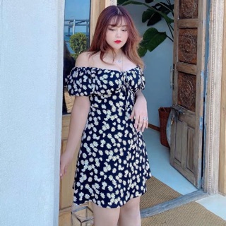 Váy hoa cúc Quảng Châu size 4XL có sẵn