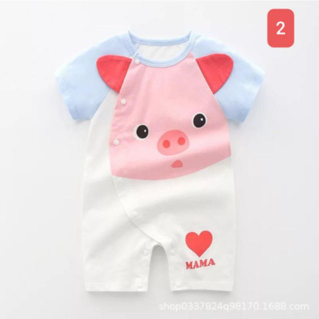 [Xả hàng siêu rẻ] Body thú cực xinh cho bé chất cotton mềm mát hàng Quảng Châu cao cấp