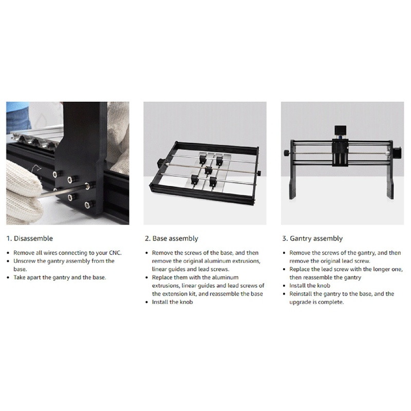 Bộ Phụ Kiện Nâng Cấp CNC 3018 Pro Cho Máy Phay CNC 3018 Sang 3040 Tương Thích Với Máy Phay 3018 Pro
