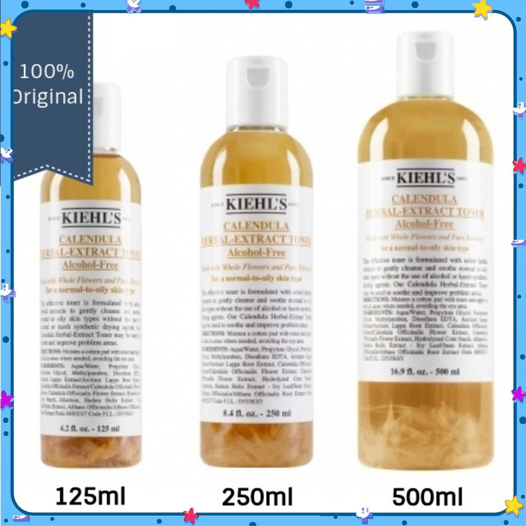 Toner hoa cúc Kiehl's Calendula Herbal Extract Alcohol-Free Toner ✟🅐