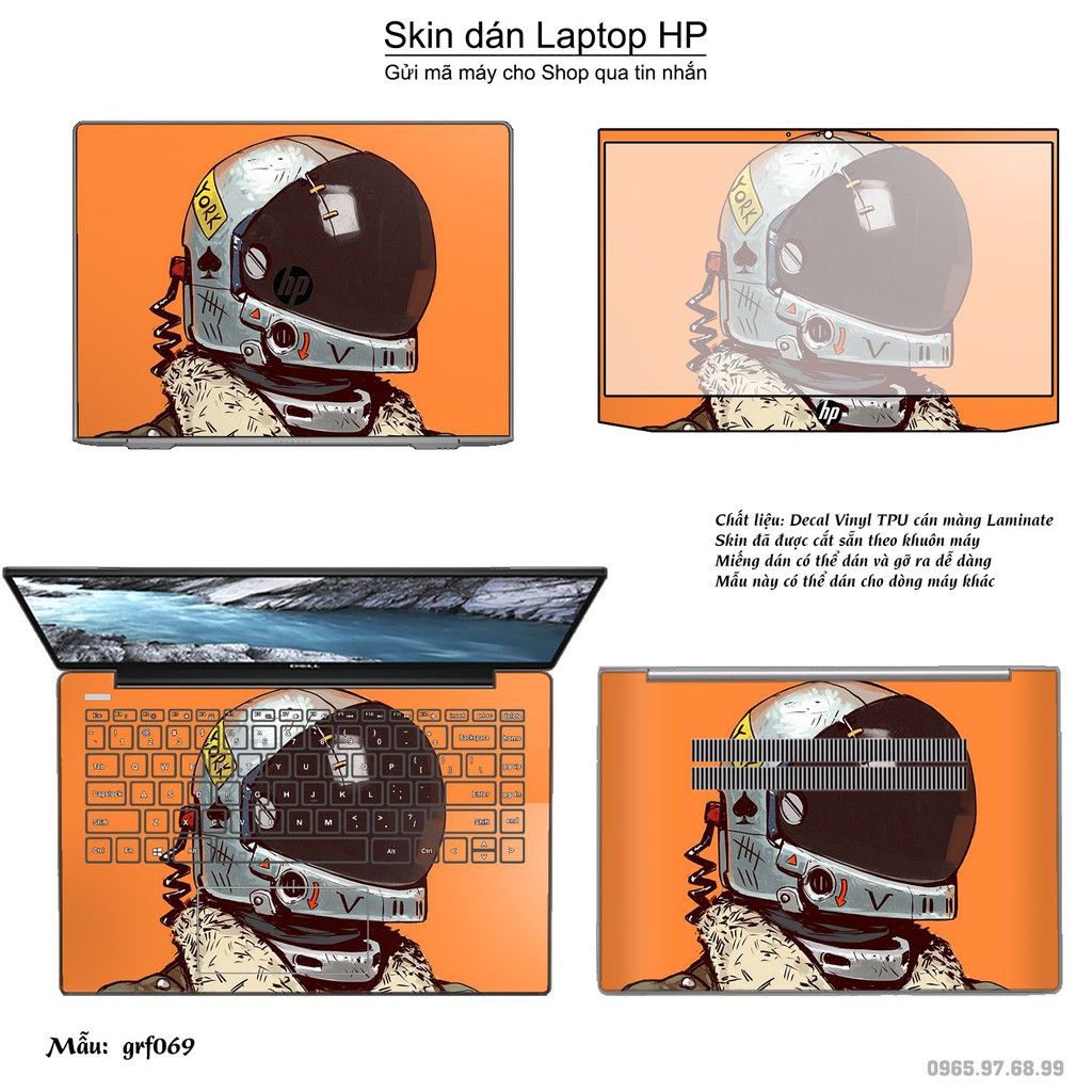 Skin dán Laptop HP in hình nghệ thuật graffiti (inbox mã máy cho Shop)