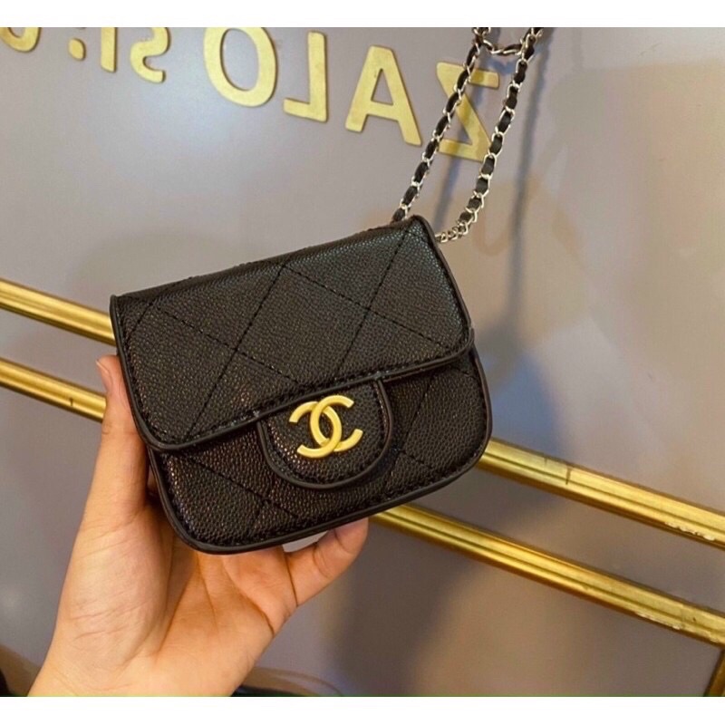 Túi Đeo chéo mini trần trám ảnh thật