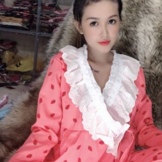 Set tiểu thư phối ren dạng kimono( inbox chọn màu)