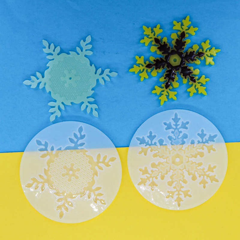 Khuôn Silicone Tạo Hình Bông Tuyết 3D Trang Trí Bánh