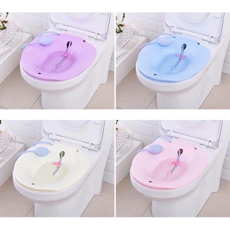 Chậu ngâm rửa phụ khoa cho các mẹ sau sinh có vòi xịt tiện dụng