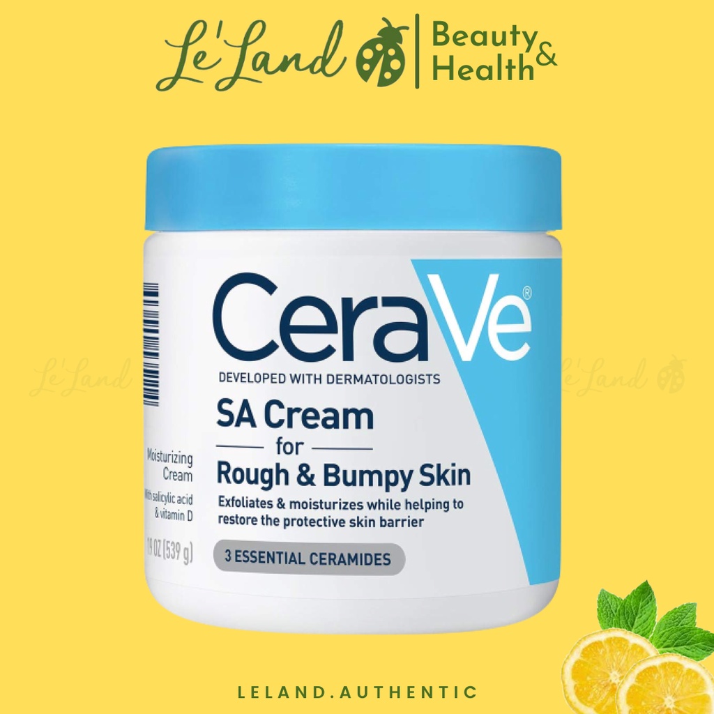 Kem dưỡng CeraVe SA Cream Rough & Bumpy Skin 539g của Mỹ