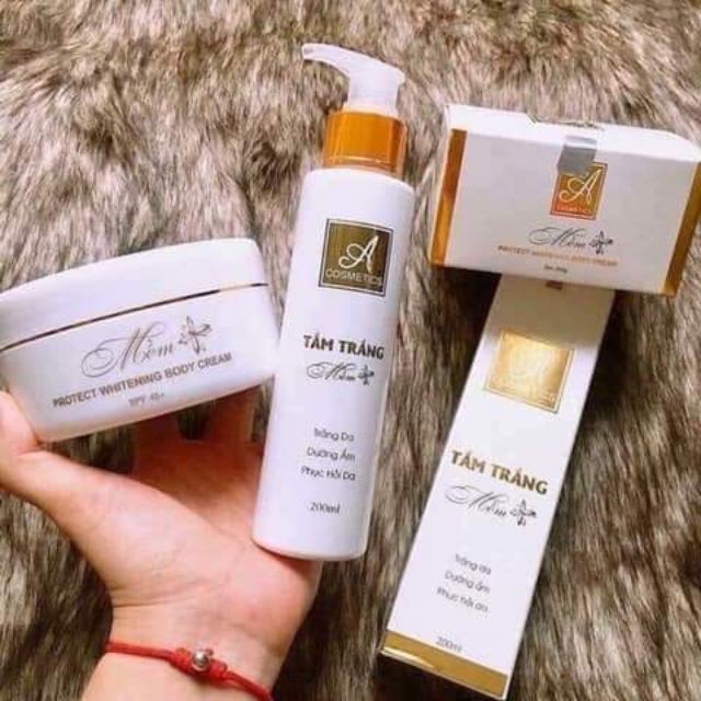 Combo tắm trắng mềm chữ A