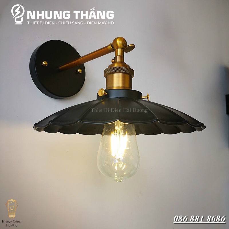 Đèn treo tường đĩa bay cổ điển TN201 - Decor trang trí nhà hàng , quán cafe siêu đẹp - Bảo hành 12 tháng