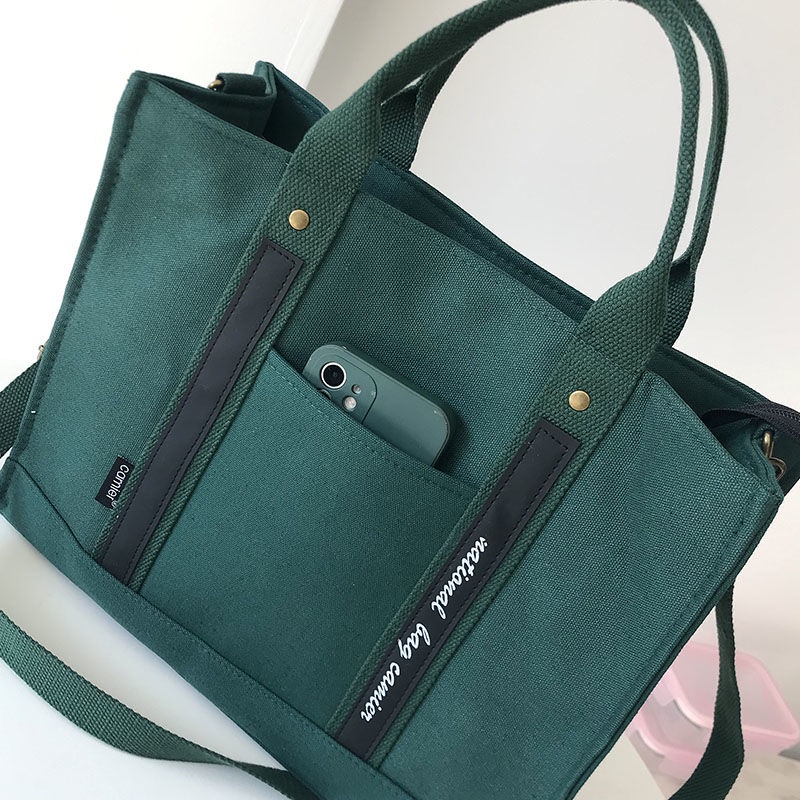 Túi Xách Canvas Cỡ Lớn Phong Cách Nhật Bản Thời Trang Cho Học Sinh