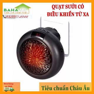 QUẠT SƯỞI ĐIỆN ĐỂ BÀN CÓ ĐIỀU KHIỂN TỪ XA "BAHAMAR" với phương pháp sưởi gốm làm ấm mà không khô không ồn