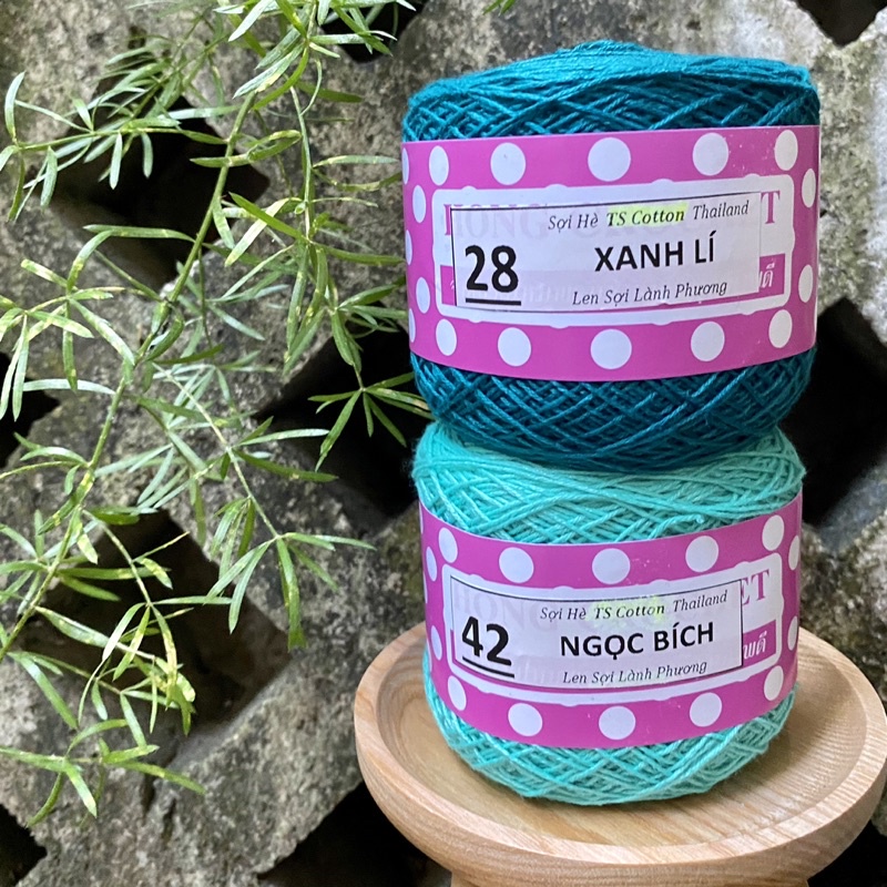 Sợi Hè TS COTTON Bóng Mềm Mại, Thích Hợp Móc Váy Áo Mùa Hè