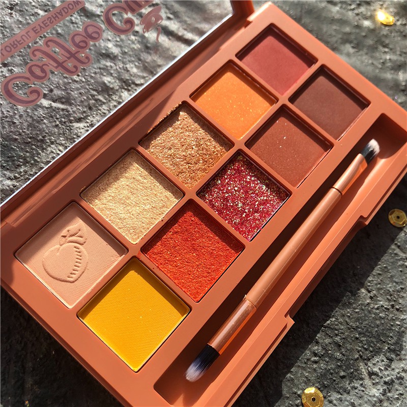 Bảng Phấn Mắt 10 Ô Kèm Cọ Marc Buse Best On My Shadow Bản Dupe Của Clio Pro Eye Palette | BigBuy360 - bigbuy360.vn