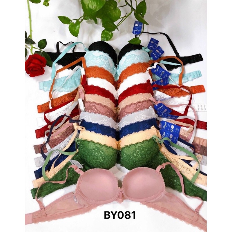 Áo ngực Boya (BY081) Dầy 3cm hoa văn nhí cài sau, màu sáng.