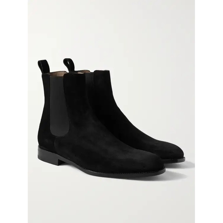 Chelsea Boots thời trang nam màu đen chất liệu da lộn | BigBuy360 - bigbuy360.vn
