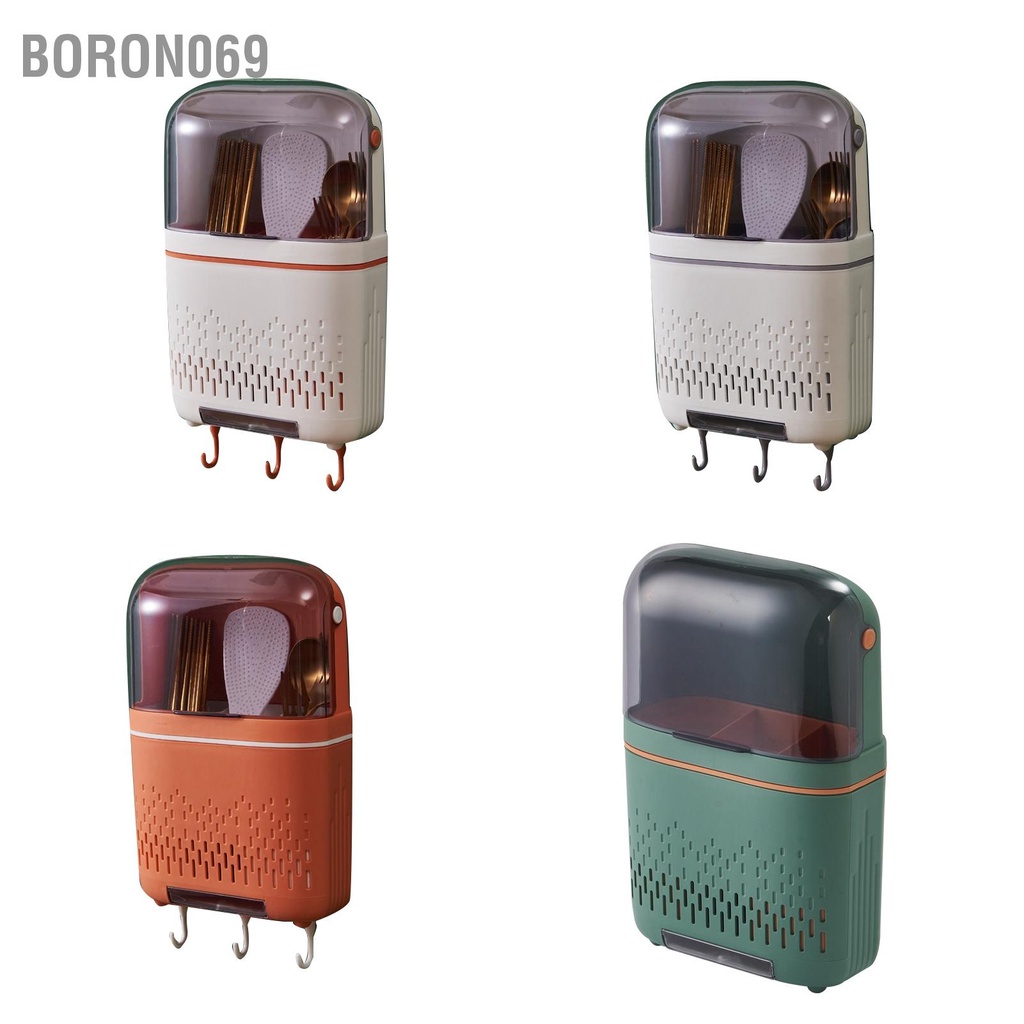 Hộp Đựng Dao Kéo Có Nắp Đậy Chống Nước Chống Rỉ Sét Cho Nhà Bếp Boron069