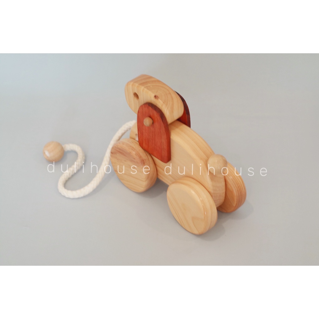 Đồ chơi Gỗ thông minh con thỏ kéo dây Winwintoys - Phát triển khả năng tư duy vận động, nhận biết thế giới động vật