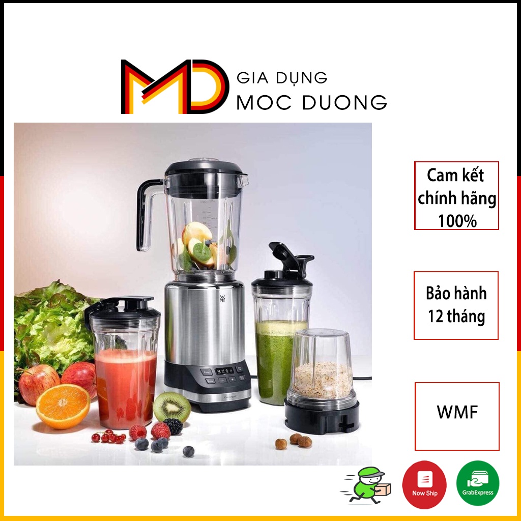 Máy xay đa năng WMF KULT PRO, vỏ thép không gỉ, nhiều cối