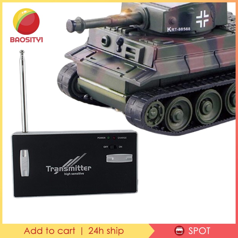 Xe Tăng Điều Khiển Từ Xa Mini Màu Xám Kèm Phụ Kiện